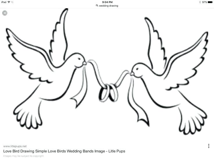 736x552 Bird Drawing Simple Best Wedding Images On Love Phoenix - Simple Bird Drawing