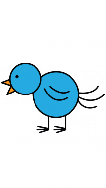 215x382 How To Draw A Bird For Kids, Simple Step - Simple Bird Drawing For Kids