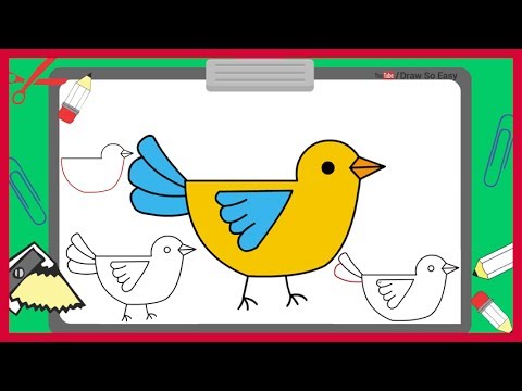 480x360 How To Draw A Simple Bird For Kids - Simple Bird Drawing For Kids