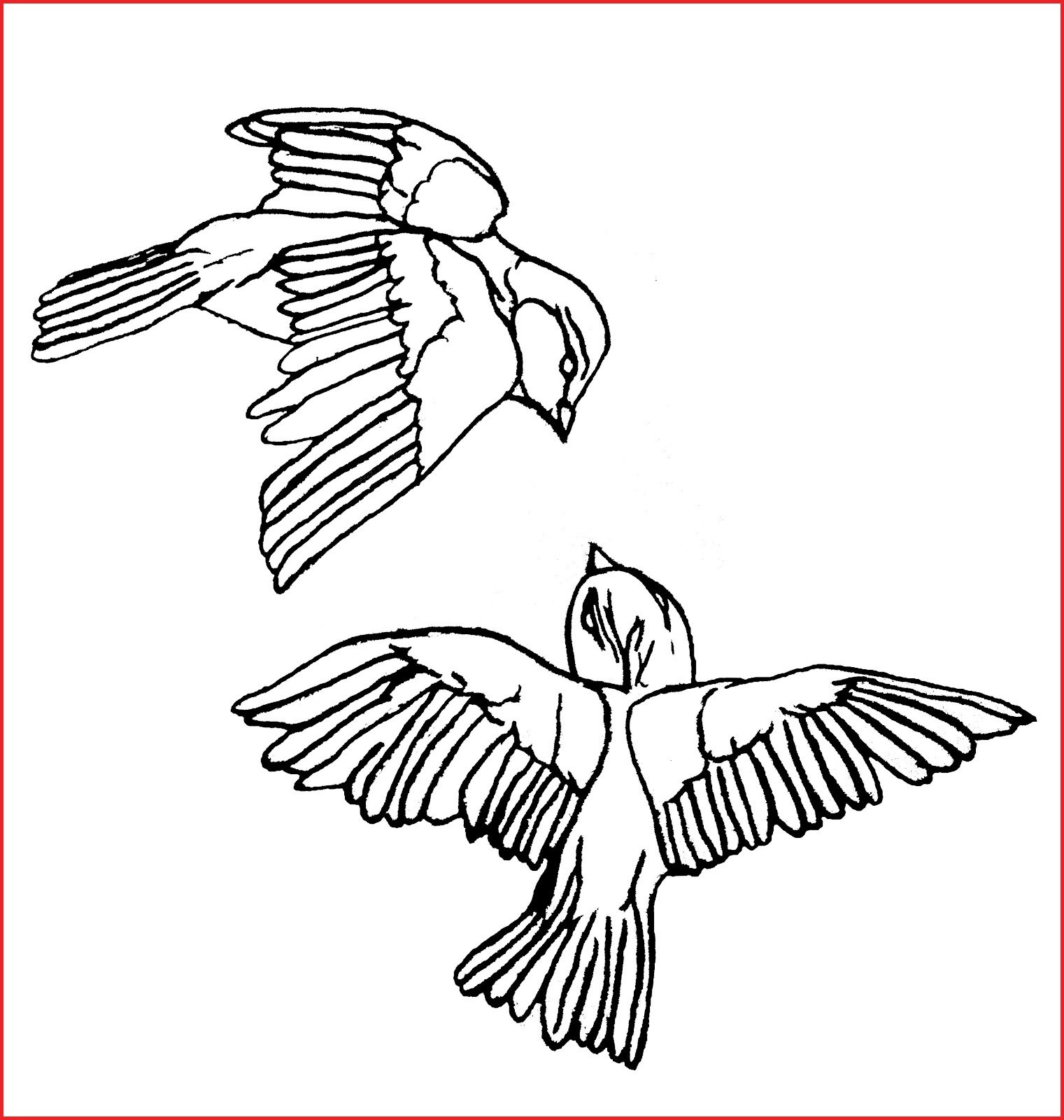1521x1600 Simple Love Drawings - Simple Bird Line Drawing