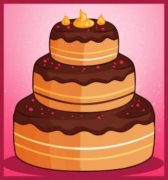 328x350 How To Draw How To Draw A Cake - Simple Birthday Cake Drawing