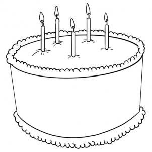 302x302 How To Draw How To Draw A Simple Birthday Cake - Simple Birthday Cake Drawing