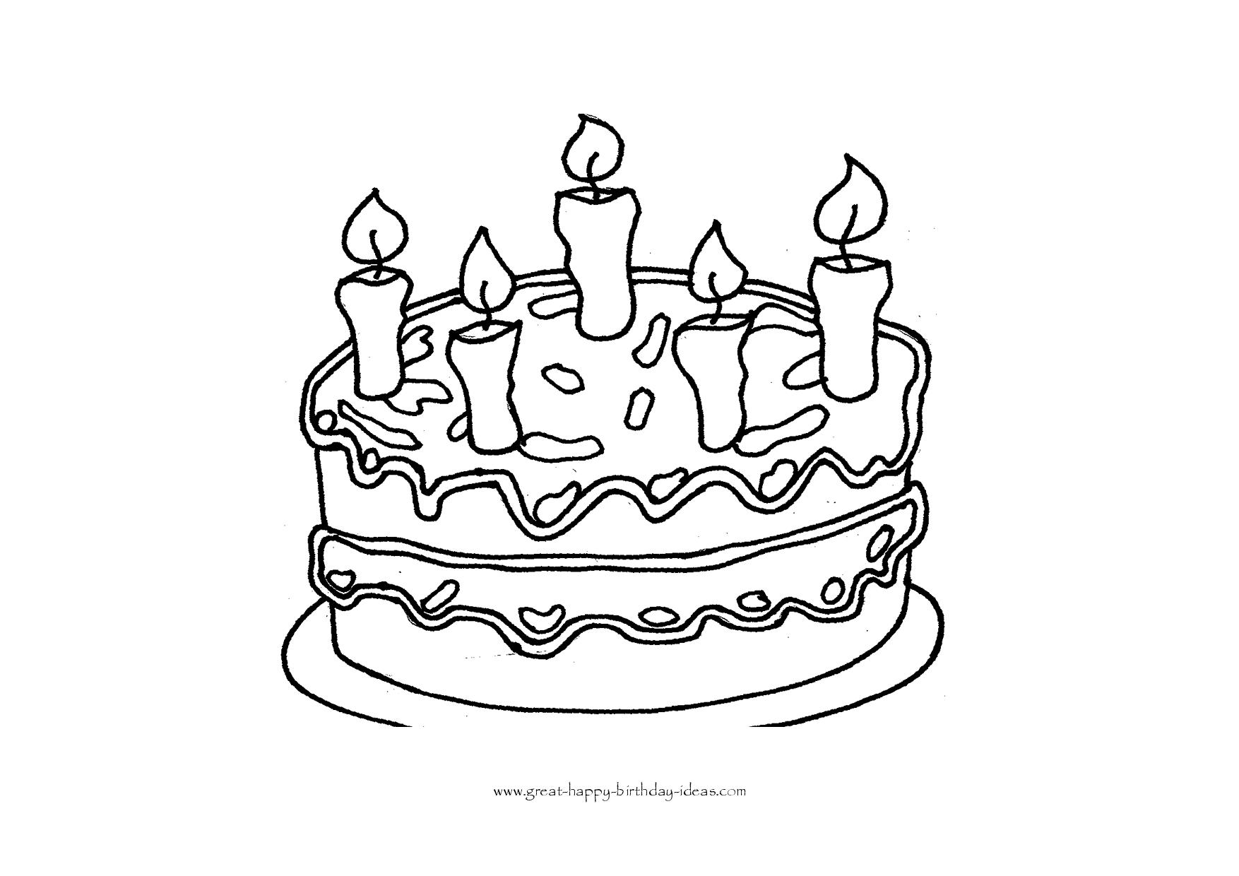 Download Simple Birthday Cake Drawing at PaintingValley.com ...