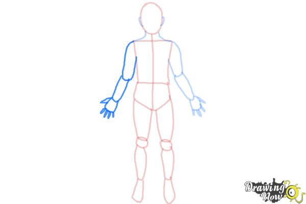 600x400 How To Draw A Body Outline - Simple Body Drawing