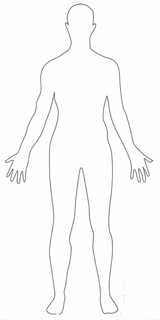 Simple Human Body Outline Sample Templates Sample Templates