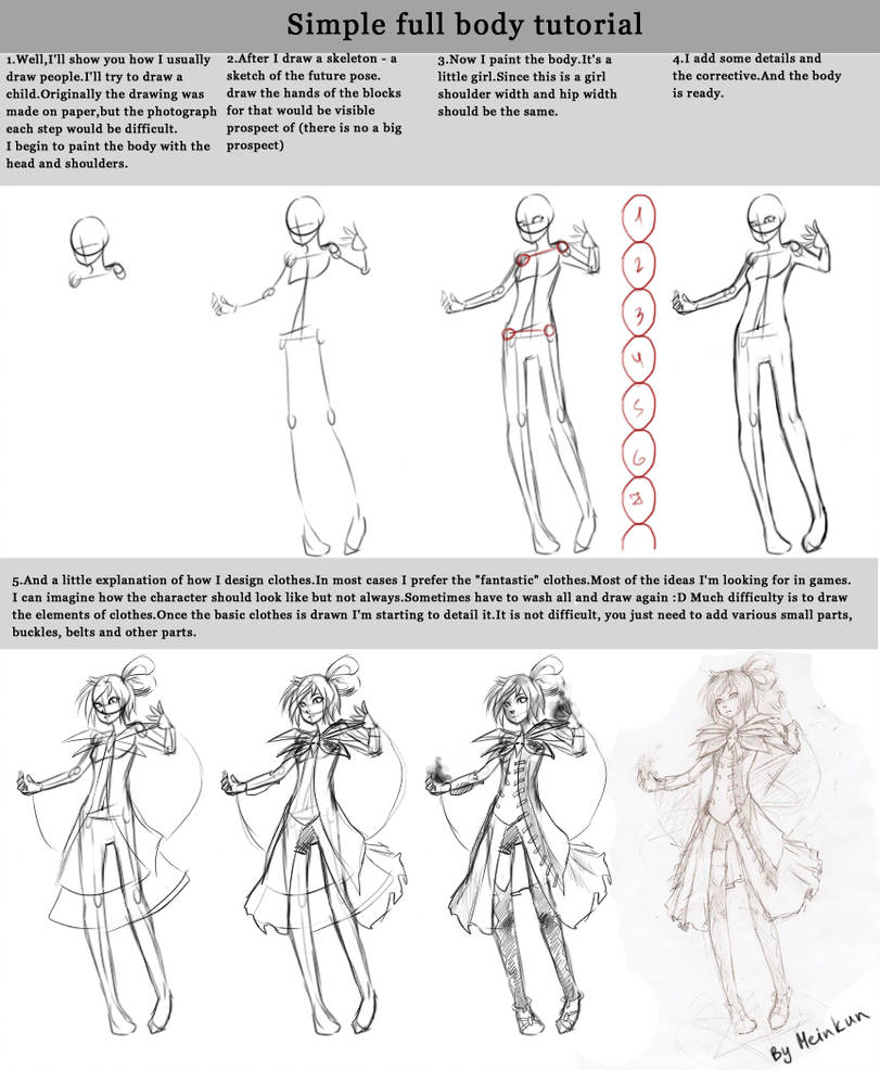 811x986 Simple Body Tutorial - Simple Body Drawing