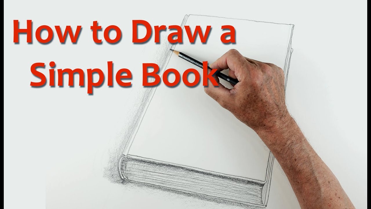 1280x720 Start Drawing Part - Simple Book Drawing