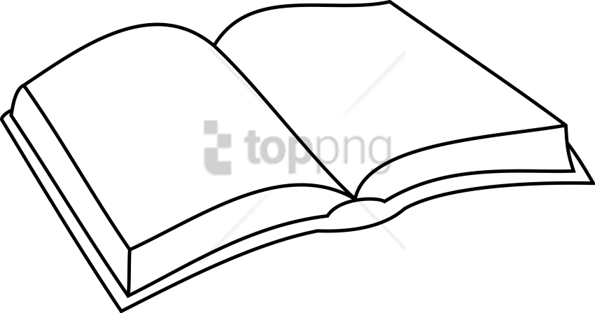 850x447 Download Simple Open Book Drawings Png Images Background Toppng - Simple Book Drawing