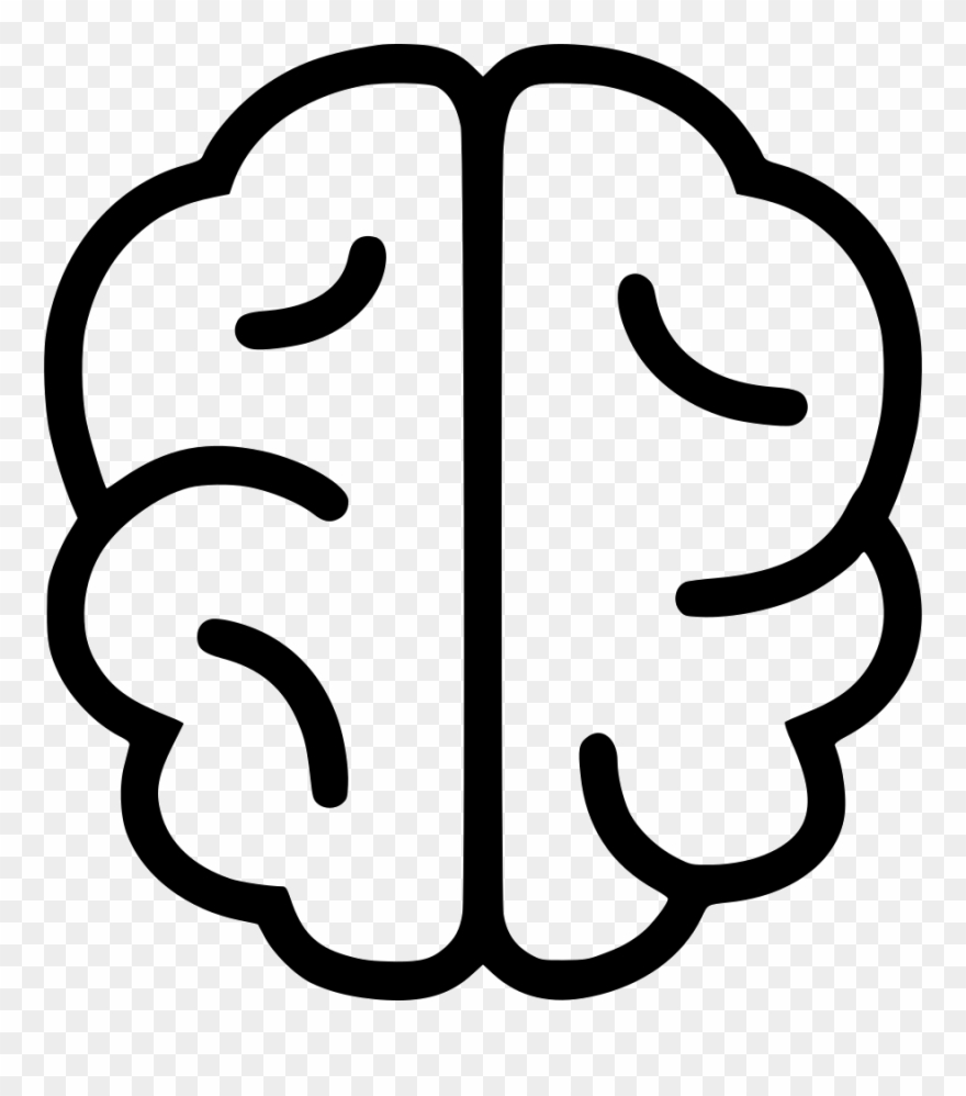 simple drawing of human brain