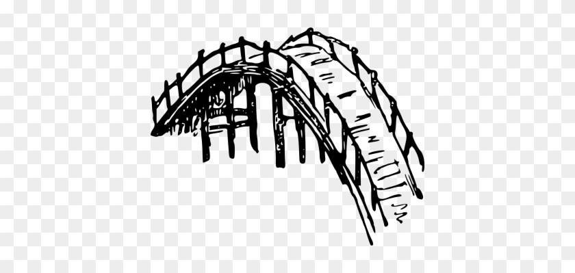 840x399 Clipart Wooden Bridge - Simple Bridge Drawing