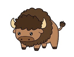 250x193 Home - Simple Buffalo Drawing