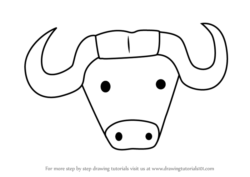 Simple Buffalo Drawing at Explore collection of