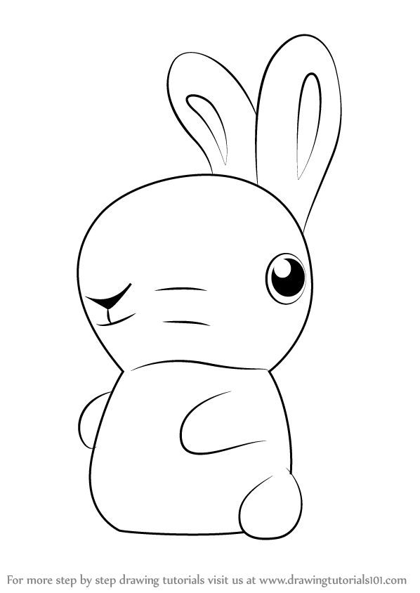 Simple Bunny Face Drawing at PaintingValley.com | Explore collection of ...