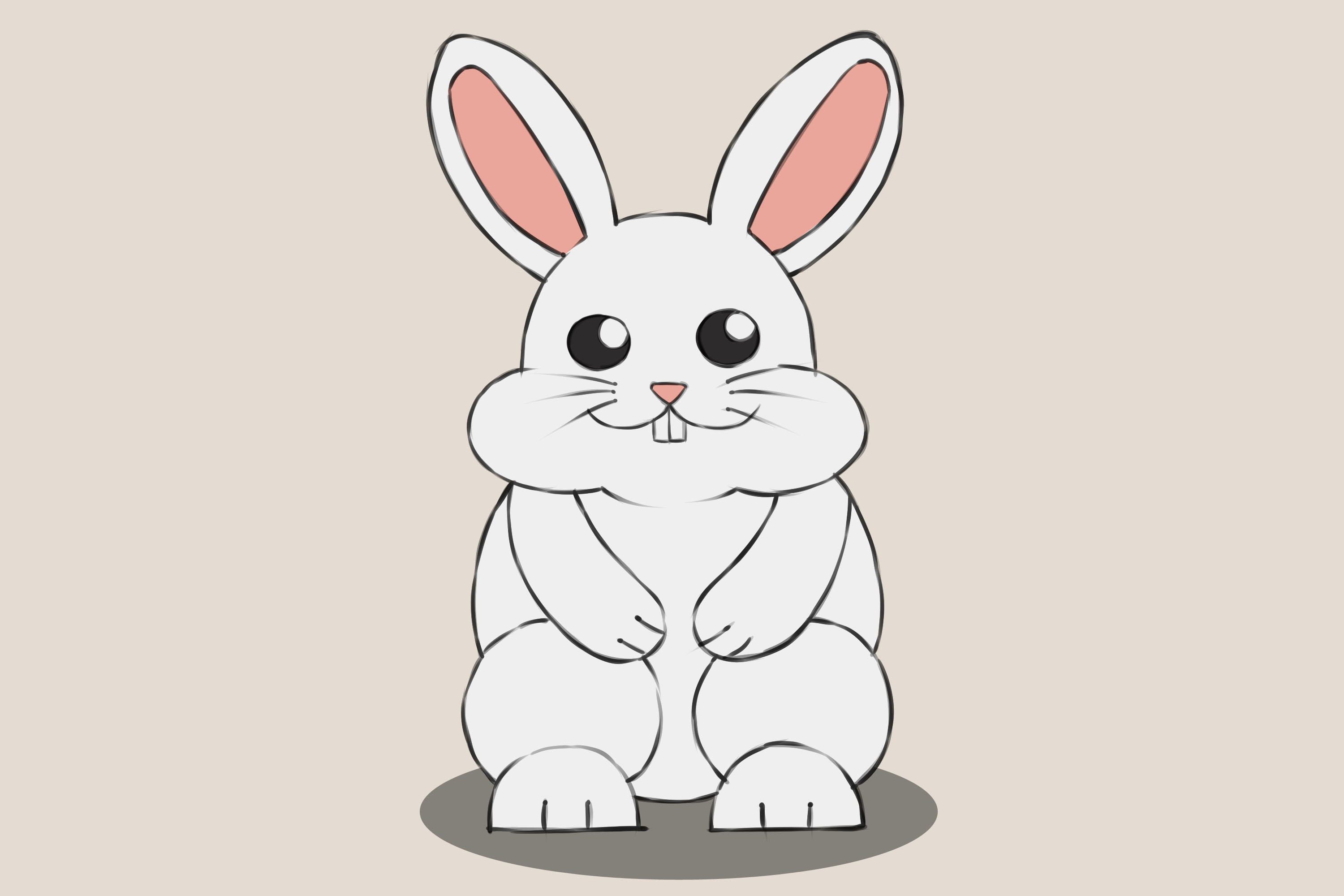 Включи хрум зайцы. Зайчик рисунок. Кролик рисунок. Зайцы мультяшные. Рисунок зайца для срисовки.