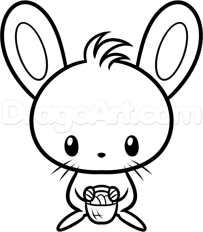 708x810 Simple Bunny Face Drawing At Getdrawings Com Free For Personal Use - Simple Bunny Face Drawing