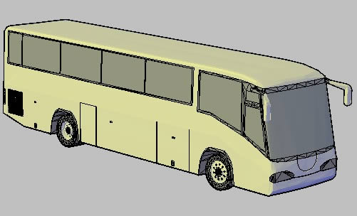 501x304 Simple Bus In Autocad Cad Download - Simple Bus Drawing