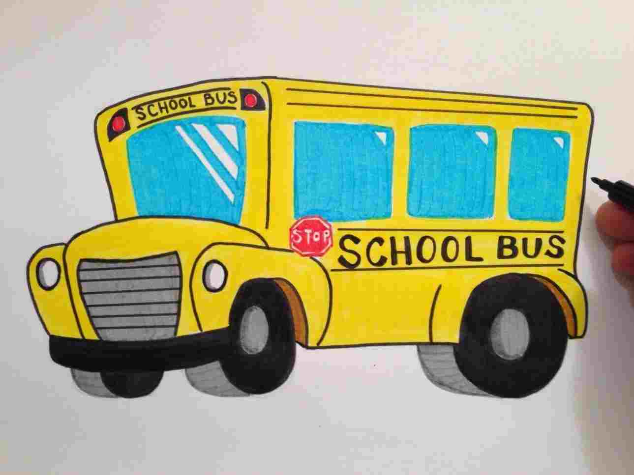 Simple Bus Drawing At Paintingvalley Com Explore Collection Of