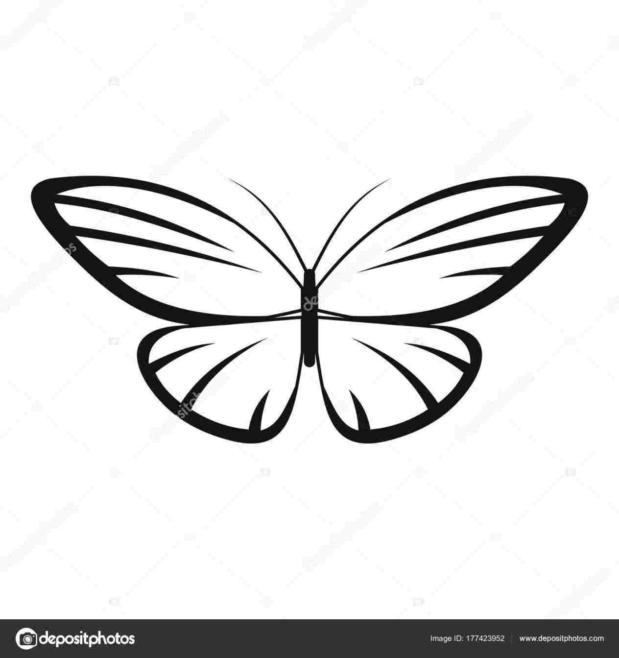1264x1343 Images Simple Butterfly Drawings Kids Rhcom - Simple Butterfly Drawing