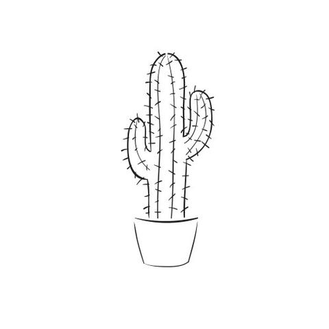 46 Free Tattoo Simple Cactus Idea Tattoo Images