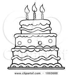 236x246 fancy triple cake drawings cake drawing, drawings, cake - Simple Cake Drawing