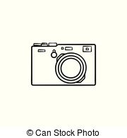 180x195 Realistic Ink Hand Drawn Vector Video Camera Icon, Simple Hand - Simple Camera Drawing