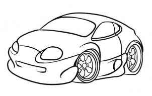 302x191 Draw A Simple Car, Step - Simple Car Drawing