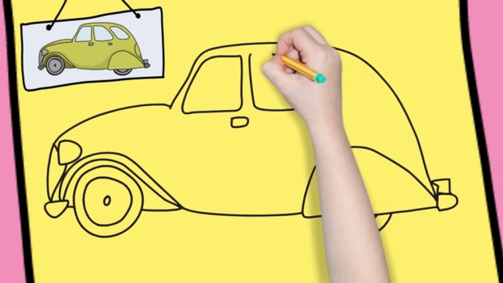 1024x576 How To Draw Easy Cars - Simple Car Drawing For Kids