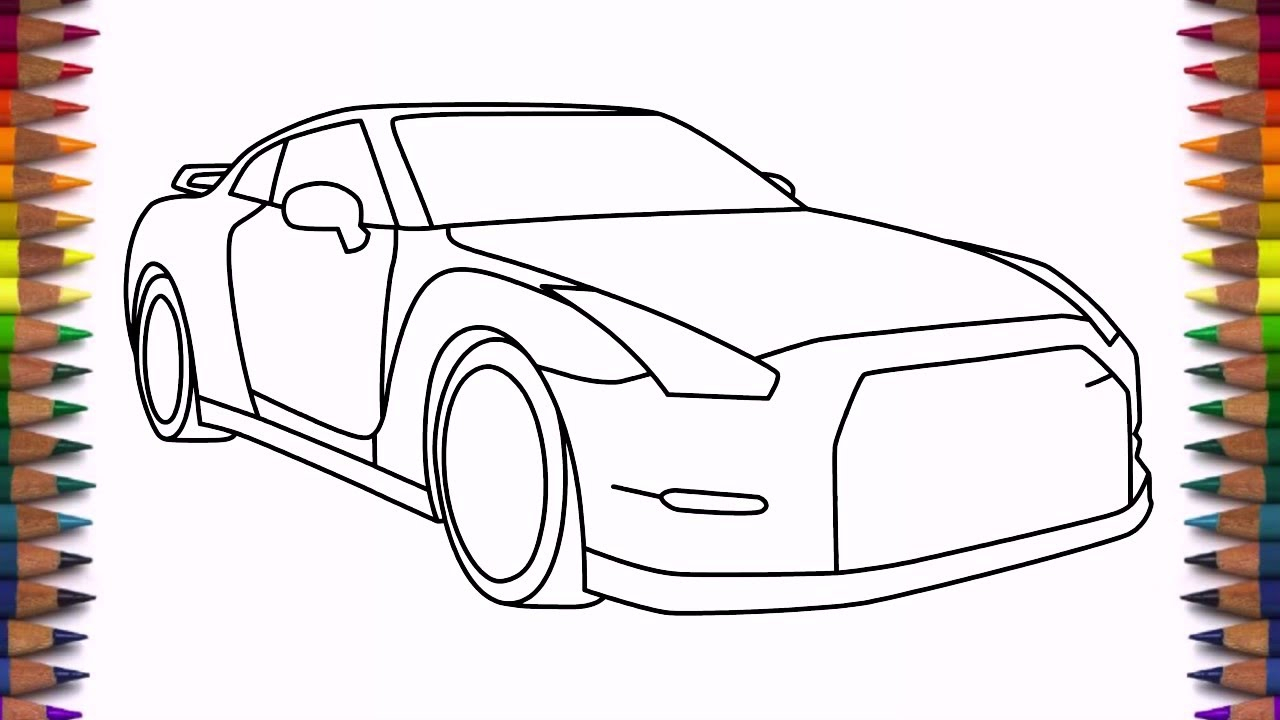 1280x720 Easy Car Drawings Step - Simple Car Drawing Step Step