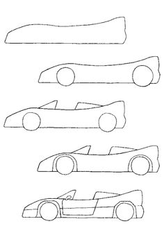 Simple Step By Step Car Drawing