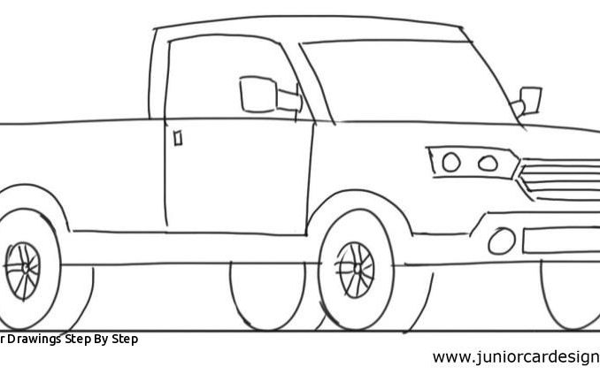 678x432 Simple Car Pencil Drawing - Simple Car Drawing Step Step