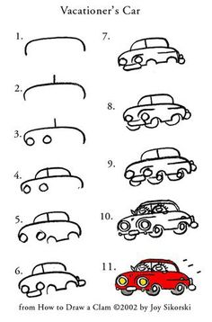 Simple Car Drawing Step Step at PaintingValley.com | Explore collection ...