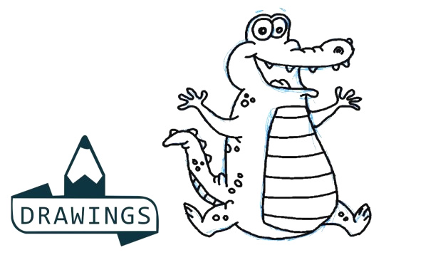 629x358 Easy Drawings To Draw For Beginners How To Draw A Cartoon - Simple Cartoon Drawing For Kids