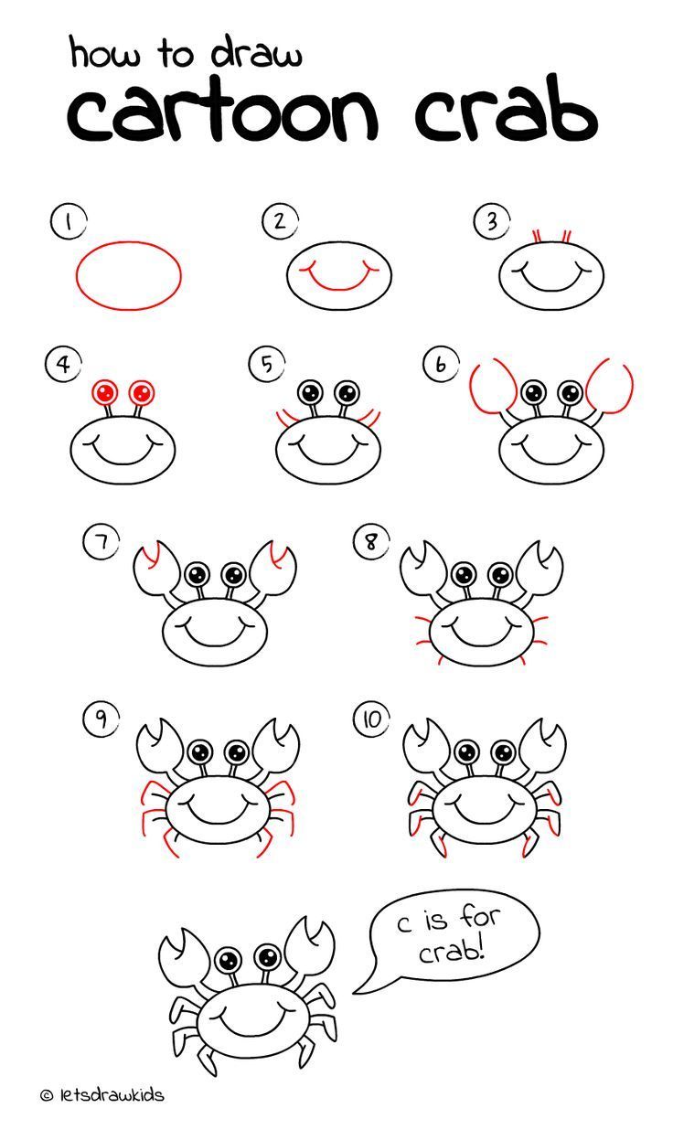 736x1247 Learn To Draw In Drawings - Simple Cartoon Drawing For Kids