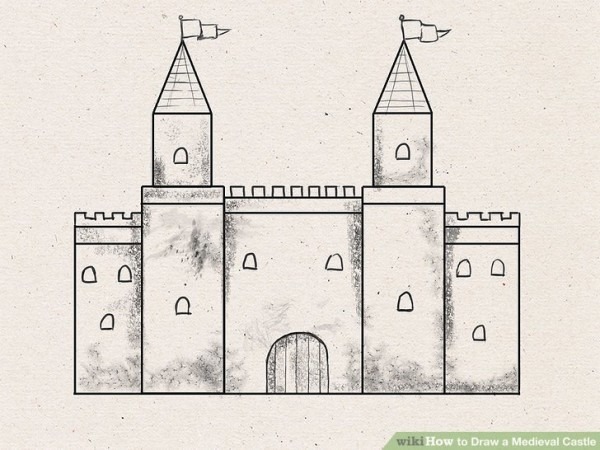 600x450 Simple Castle Drawing - Simple Castle Drawing