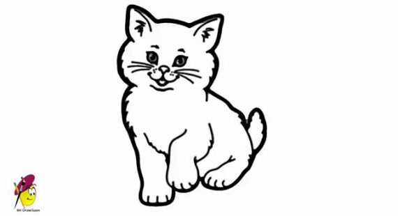 570x310 wealth cats drawing pictures easy drawings of simple cat face - Simple Cat Drawing