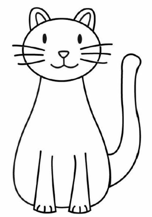 600x855 Simple Cat Drawing For Kids Cats How To Simple Cat Drawing - Simple Cat Drawing For Kids