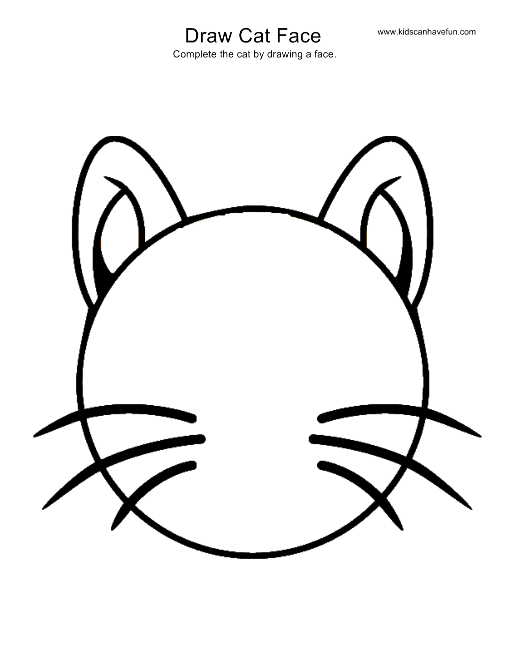 1019x1319 How To Draw A Cat Youtube Simple Face Drawing Hello Kitty Coloring - Simple Cat Face Drawing
