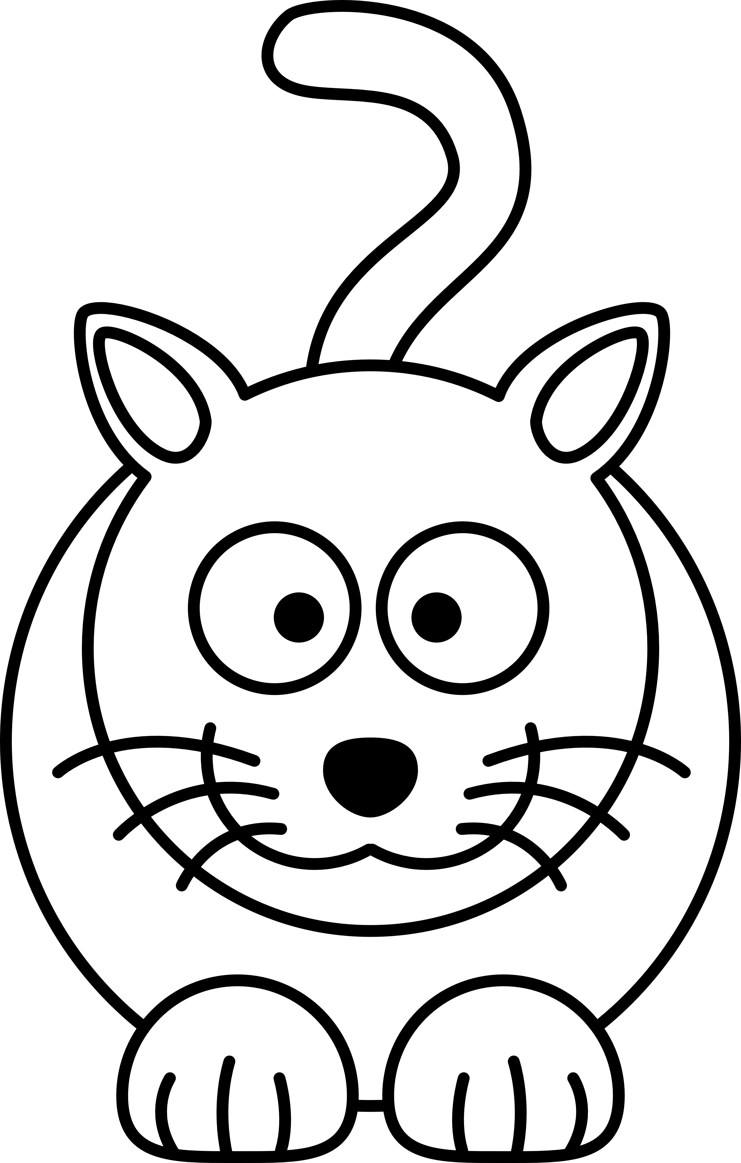 2555x4009 Simple Cat Picture Library Download - Simple Cat Line Drawing