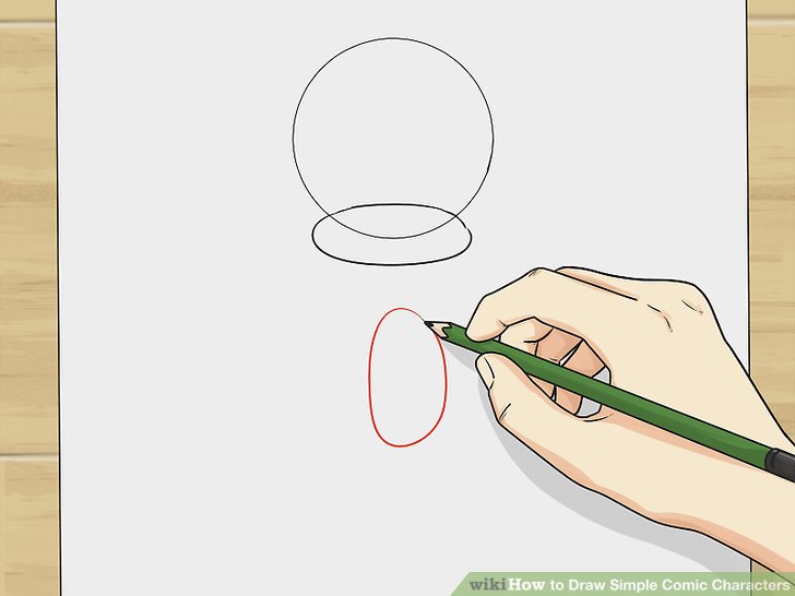 728x546 How To Draw Simple Comic Characters Steps - Simple Character Drawings