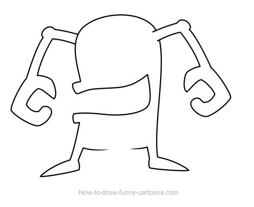 498x406 Monster Drawing - Simple Character Drawings