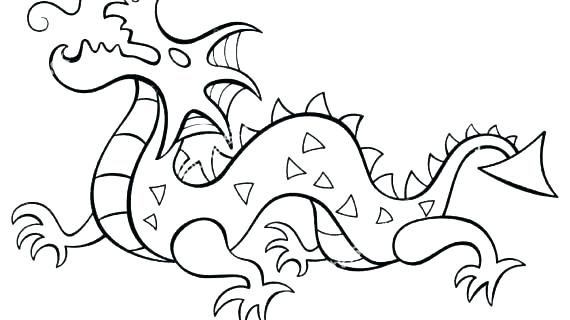 570x320 chinese dragon coloring pages dragon boat festival coloring pages - Simple Chinese Dragon Drawing
