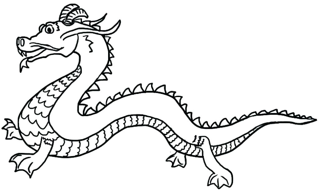 1024x612 Huge Collection Of 'chinese Dragon Drawing For Kids' Download - Simple Chinese Dragon Drawing