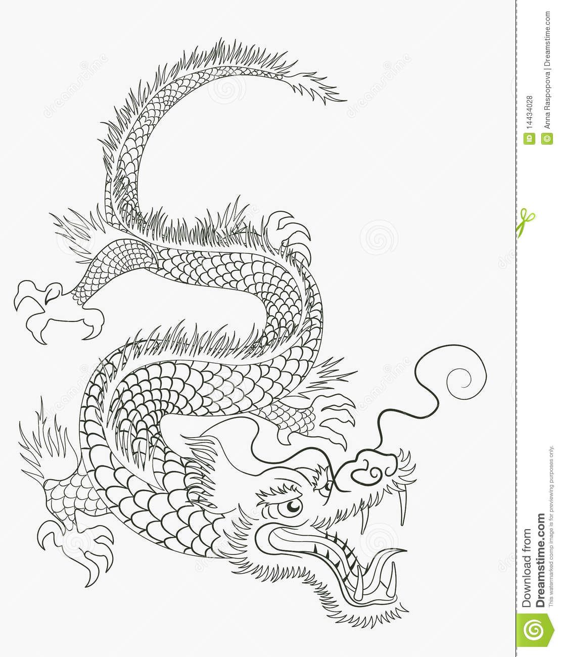 Simple Chinese Dragon Drawing at Explore