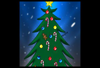 200x136 How To Draw Christmas Trees Decorated And Gifts Underneath - Simple Christmas Tree Drawing