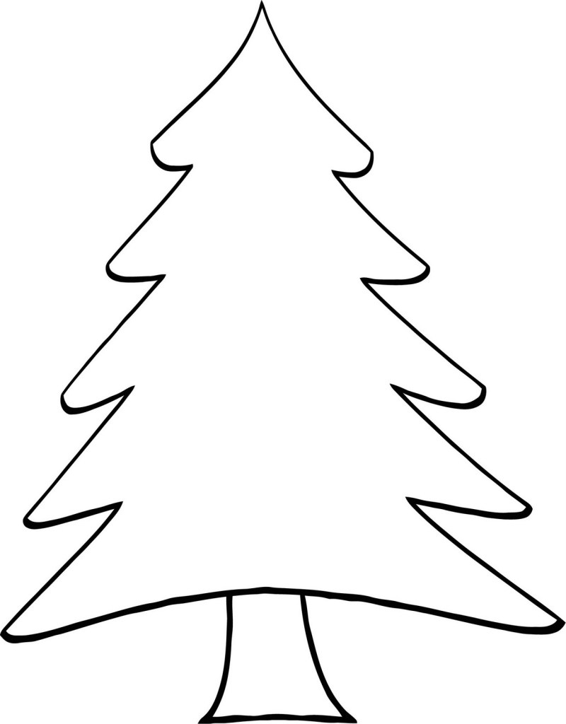 800x1024 Simple Christmas Tree Drawing - Simple Christmas Tree Drawing