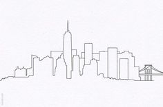 236x156 New York City Skyline Simple Drawing Kids In Drawings - Simple City Drawing