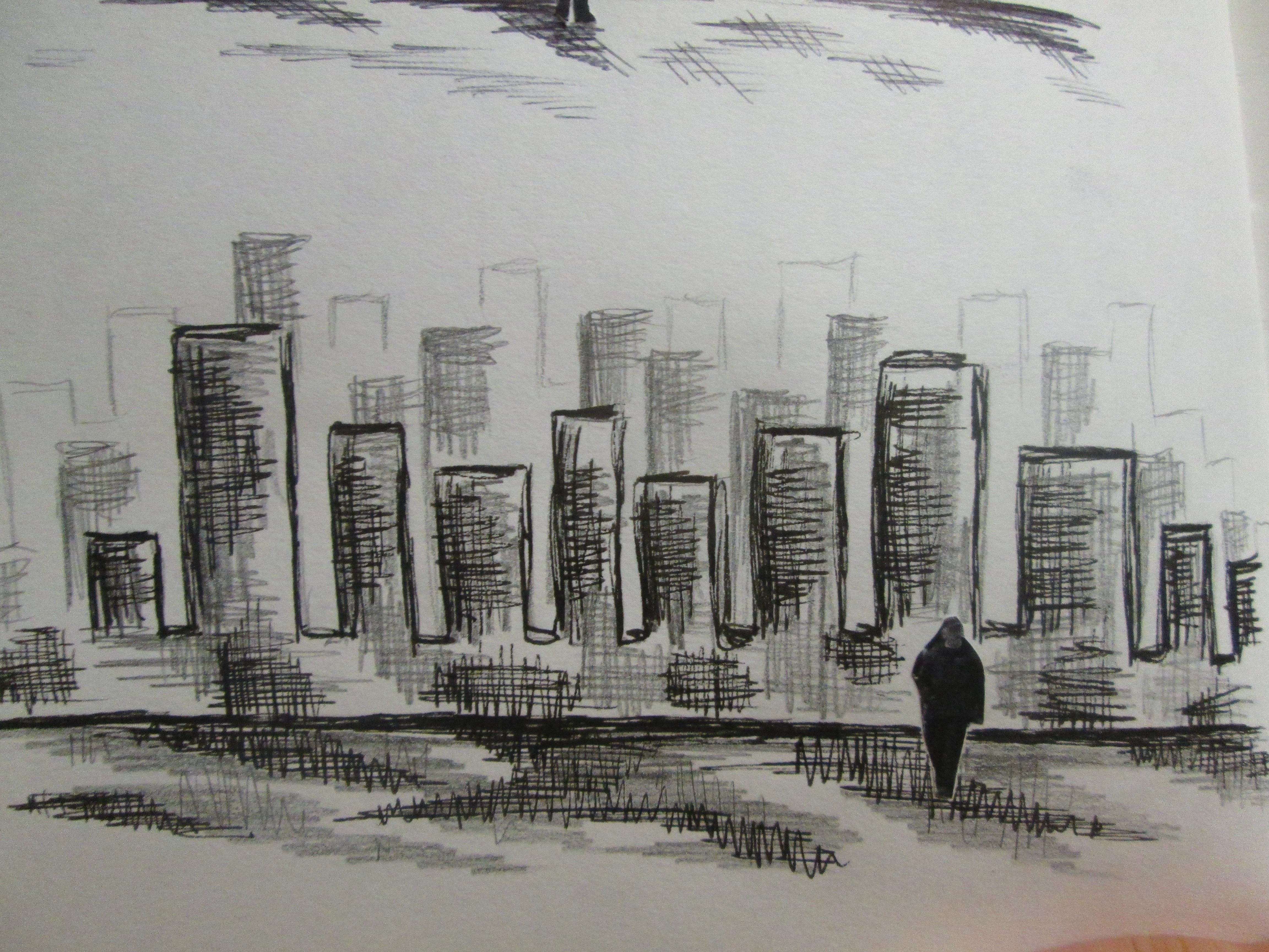 4608x3456 Draw Gemmaschiebefineart - Simple City Drawing