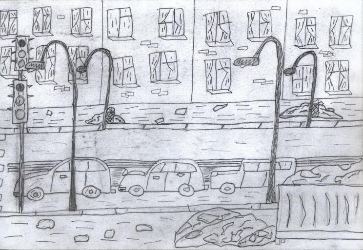 744x513 City My Country Drawings Pictures Drawings Ideas For Kids - Simple City Drawing