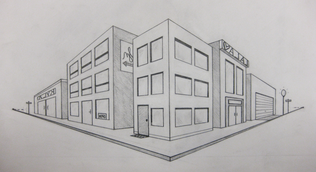 Simple Cityscape Drawing at Explore collection of