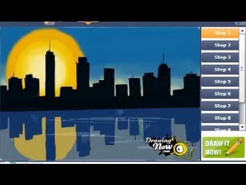 480x360 How To Draw A Skyline - Simple Cityscape Drawing